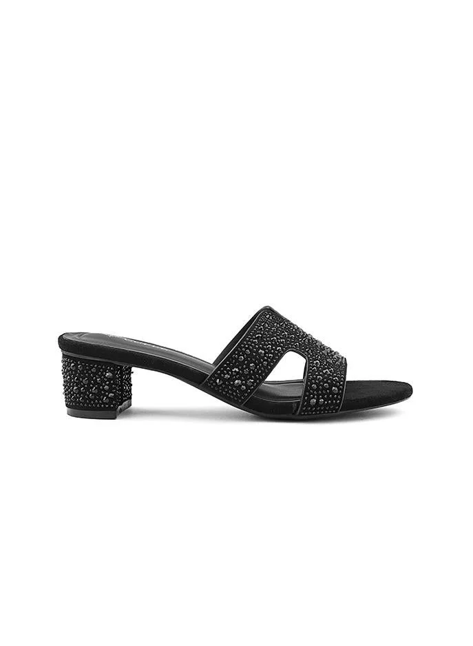 كابلي صنادل مسطحة مزينة للنساء